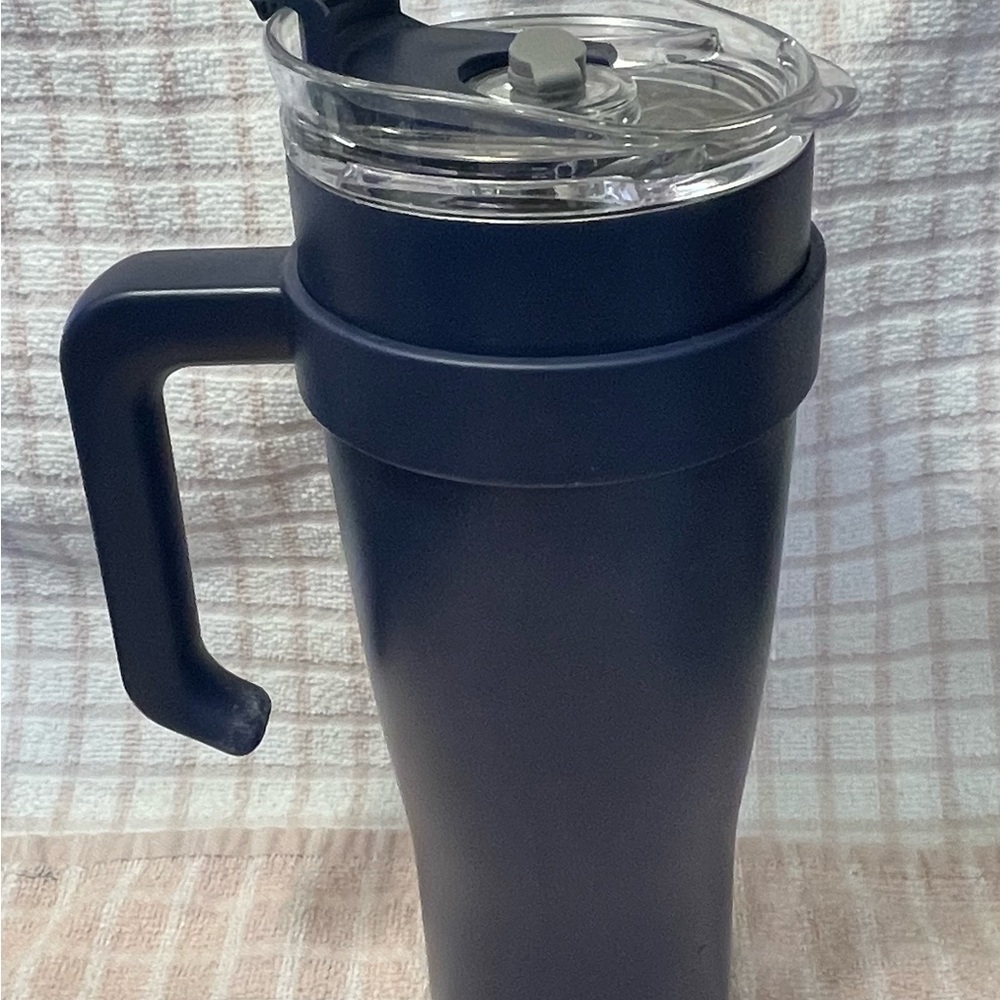HYDRAFLOW Blue - 40oz Tumbler w/ Handle Stainless Steel Triple Layer Insulation - Picture 4 of 10